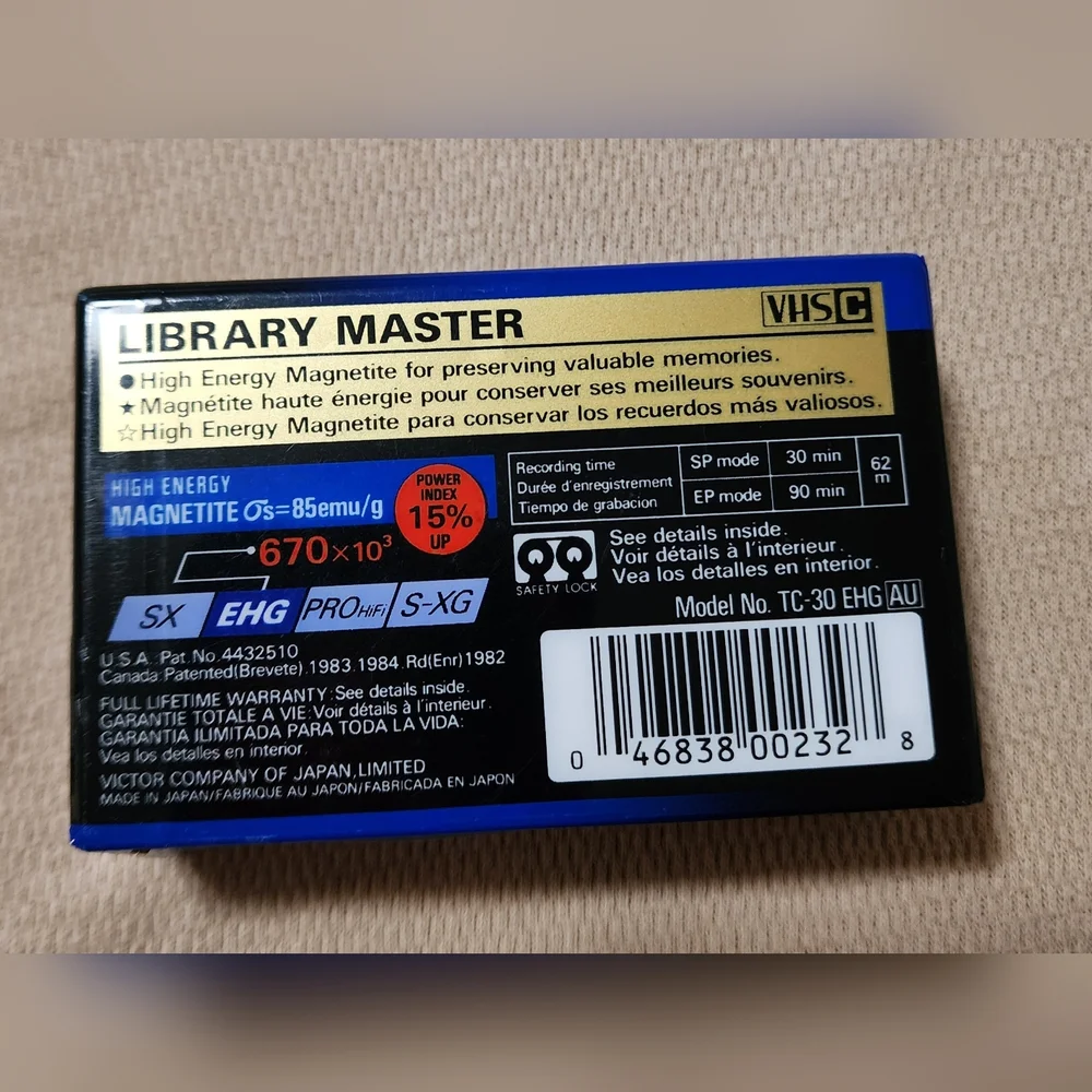 NEW Sealed 90 Minutes TC-30 EHG
